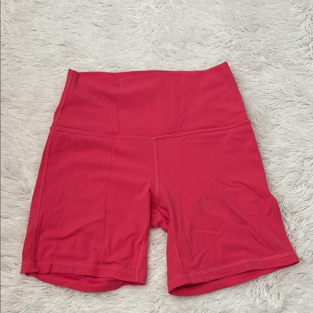 NO LONGER FOR SALE Lululemon Sonic Pink High-Rise Bike Shorts